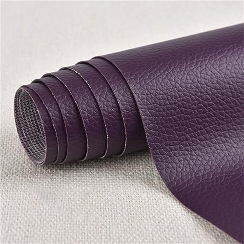1 Stück Leder Reparatur Set Patch KitSelbstklebende PU Leder Reparatur Tape Patch Erste Hilfe für Sofa Auto Sitz Möbel Jacken Handtasche dunkellila 25 x 30 cm von E-ALLDIR
