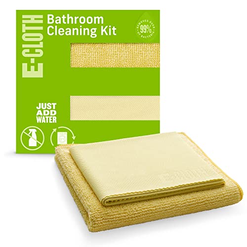 e-cloth Badezimmer-Reinigungsset, Mikrofaser, Gelb, 1 Packung von e-cloth