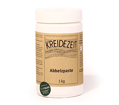 Abbeizpaste ist vegan wasseremulgierbares Abbeizmittel 1 Liter, biologisch abbaubar, Lackentferner Farbentferner Entlacker Abbeizer GEL inkl. Pinsel von E-Com24 (Abbeizer 1 kg) von Bindulin