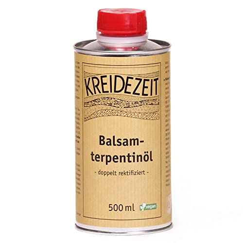 0,5 Liter doppelt rekifiziertes Balsamterpentinöl Hochwertiges Balsam-Terpentinöl inkl. 1 Pinsel zum Auftragen von E-Com24 (Balsam Terpentinöl 500ml) von Bindulin