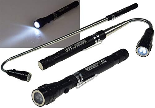 Magnet Teleskop-Werkzeug (Telekopheber m. Led u.Schwanenhals) von E-Com24