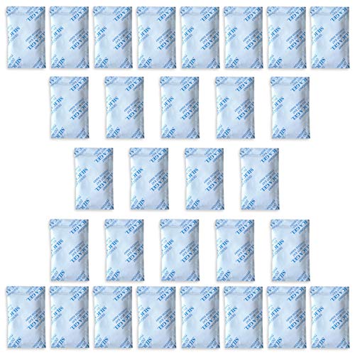 30 x 10 g E-Cron Trockenmittel Silikagel in Tyvek Päckchen. Reine, sichere und wiederverwendbare Luftentfeuchter Silikat Beutel. Erneuerbare Granulat Raumentfeuchter Kieselgelbeutel. von E-Cron