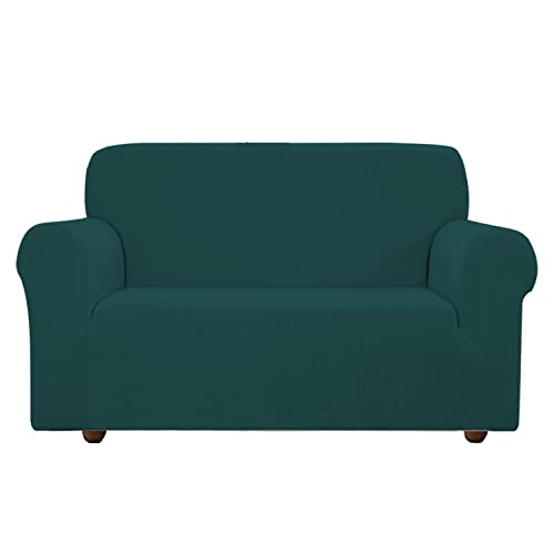 EBETA E Elastisch Sofa Überwürfe Sofabezug, Stretch Sofahusse Sofa Abdeckung Hussen für Sofa, Couch, Sessel 2 Sitzer (Olivgrün, 145-185 cm) von EBETA