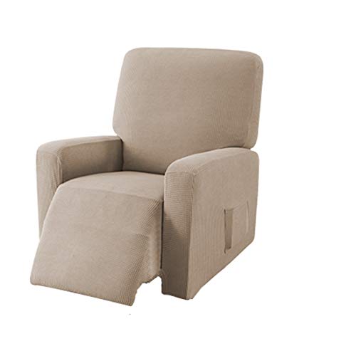 EBETA E Jacquard Sesselbezug, Sesselschoner, Stretchhusse für Relaxsessel Komplett, Elastisch Bezug für Fernsehsessel Liege Sessel (Sand) von EBETA