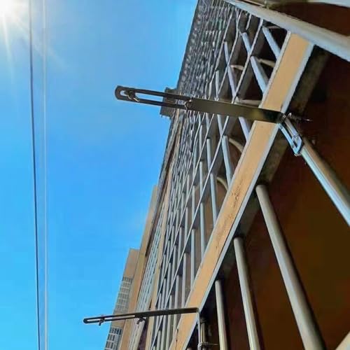 Vordach Haustür Überdachung,Vordach Überdachung Haustürvordach,Türdach Pultbogenvordach,Türvordach,Transparente Abdeckung aus Polycarbonat,Leicht Zusammenzubauen (30x430cm/12 x169) von E ECATEE