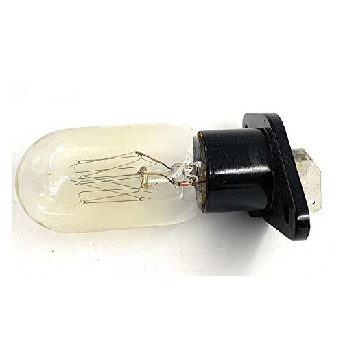 ELECTROTODO Mikrowellenlampe mit Kunststofffassung und zwei Fast-On-Verbindungen, kompatibel mit Teka, Balay, LG, Orbegozo, Daewoo - 4972952967 von E ELECTROTODO REPUESTOS Y PEQUEÑO ELECTRODOMESTICO