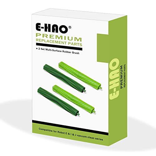 E-HAO 2 Set Vakuum walzen bürsten Ersatzteile für iRobot Roomba i & j & e und Combo i & j Serie, Vakuumzubehörteile für i1+/i2+/i3+/i4+/i5+/i6+/i7+/i8+/j5+/j6+/j7+/j8+/j9+/e5/e6 von E-HAO
