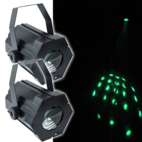 2 Stück E-Lektron LMO-9W USB LED Moonflower DJ Party Disco R/G/B/W Licht-Effekt Flowereffekte von E-Lektron
