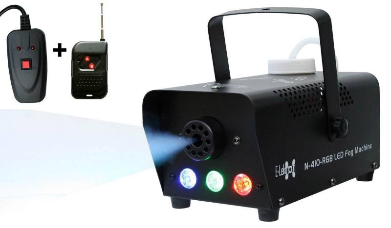 E-Lektron LED Discolicht Nebelmaschine N-410-RGB, Ohne Nebelfluid, LED fest integriert, RGB, Nebelmaschine mit LED Beleuchtung E-Lektron LED Discolicht Nebelmaschine N-410-RGB, Ohne Nebelfluid, LED fest integriert, RGB, Nebelmaschine mit LED Beleuchtung von E-Lektron
