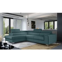 Ecksofa mit Schlaffunktion und Bettkasten, Couch für Wohnzimmer, Schlafsofa Sofagarnitur L-Form Wohnlandschaft mit Bettfunktion 278x92x205 cm olivier von E-MEUBLES