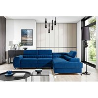 E-meubles - Ecksofa mit Schlaffunktion und Bettkasten, Couch für Wohnzimmer, Schlafsofa Sofagarnitur L-Form Wohnlandschaft mit Bettfunktion von E-MEUBLES