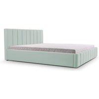 Polsterbett mit Bettkasten boxspring bett 01 - 140x200 - Mint (trinity 21) von E-MEUBLES