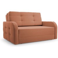 E-meubles - Schlafsessel Sofa Sessel Jugendsofa Schlafsofa 2-Sitzer Gästebett mit Schlaffunktion und Bettkasten Kindersofa Porto 120 – Orange (bragi von E-MEUBLES