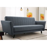 E-meubles - Sofa mit Schlaffunktion und Bettkasten, Kippsofa Klappsofa Schlafsofa Clic-Clack Couch für Wohnzimmer Federkern Sofagarnitur Polstersofa von E-MEUBLES