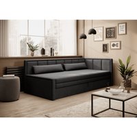E-meubles - Sofa mit Schlaffunktion und Bettkasten Couch für Wohnzimmer Schlafsofa, Polstersofa Wohnlandschaft mit Bettfunktion - 214x77x82 cm - fulo von E-MEUBLES