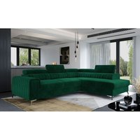 Ecksofa mit Schlaffunktion und Bettkasten, Couch für Wohnzimmer, Schlafsofa Sofagarnitur L-Form Wohnlandschaft mit Bettfunktion 278x92x205 cm olivier von E-MEUBLES