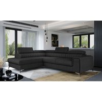 Ecksofa mit Schlaffunktion und Bettkasten, Couch für Wohnzimmer, Schlafsofa Sofagarnitur L-Form Wohnlandschaft mit Bettfunktion 278x92x205 cm olivier von E-MEUBLES