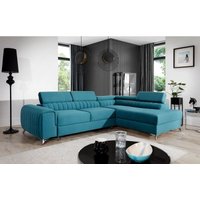 Ecksofa mit Schlaffunktion und Bettkasten, Couch für Wohnzimmer, Schlafsofa Sofagarnitur L-Form Wohnlandschaft mit Bettfunktion 278x92x205 cm olivier von E-MEUBLES