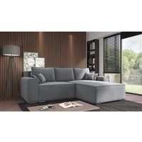 Ecksofa mit Schlaffunktion und Bettkasten, Couch für Wohnzimmer, Schlafsofa Sofagarnitur Sofa Eckcouch L-Form Wohnlandschaft mit Bettfunktion von E-MEUBLES