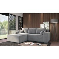 Ecksofa mit Schlaffunktion und Bettkasten, Couch für Wohnzimmer, Schlafsofa Sofagarnitur Sofa Eckcouch L-Form Wohnlandschaft mit Bettfunktion von E-MEUBLES