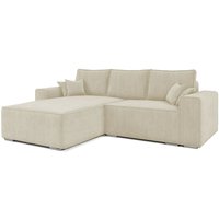 Ecksofa mit Schlaffunktion und Bettkasten, Couch für Wohnzimmer, Schlafsofa Sofagarnitur Sofa Eckcouch L-Form mit 250x86x176 cm - erno ii (Links, von E-MEUBLES