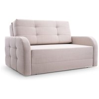 Schlafsessel Sofa Sessel Jugendsofa Schlafsofa 2-Sitzer Gästebett mit Schlaffunktion und Bettkasten Kindersofa Porto 120 – Beige (bragi 28) von E-MEUBLES
