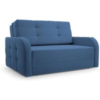 Schlafsessel Sofa Sessel Jugendsofa Schlafsofa 2-Sitzer Gästebett mit Schlaffunktion und Bettkasten Kindersofa Porto 120 – Dunkelblau (bragi 86) von E-MEUBLES