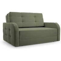 Schlafsessel Sofa Sessel Jugendsofa Schlafsofa 2-Sitzer Gästebett mit Schlaffunktion und Bettkasten Kindersofa Porto 120 – Olive (BRAGI 77) von E-MEUBLES