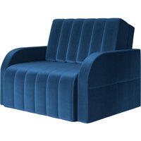 Schlafsessel mit Schlaf-Funktion – Klein und Bequem – Gästesofa – Relaxsessel für Kinder – montana 80 (Dunkelblau – Kronos 09) von E-MEUBLES