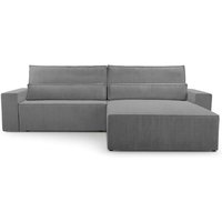 Schlafsofa Sofagarnitur Sofa Eckcouch L-Form Cordstoff Ottomane beidseitig montierbar Couch Cord für Wohnzimmer -Ecksofa aus Cord denver l von E-MEUBLES