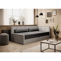 E-meubles - Sofa mit Schlaffunktion und Bettkasten Couch für Wohnzimmer Schlafsofa, Polstersofa Wohnlandschaft mit Bettfunktion - 214x77x82 cm - fulo von E-MEUBLES