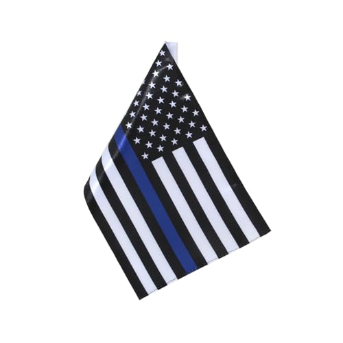 e-most Universal Ersatz Motorrad Flagge Ärmeln 15,2 x 22,9 cm American/USA Flagge, Thin Blue Line, 6"x9" von E-Most
