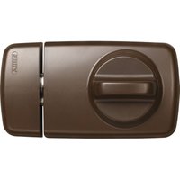 Abus - Tür-Zusatzschloss 7010B ek braun, innen mit Drehknauf von Abus