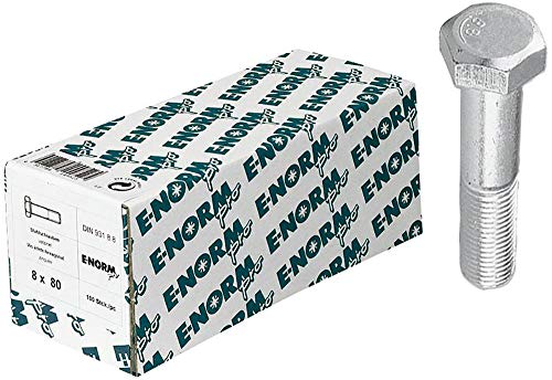 Sechskantschraube DIN 931 M24x100 8.8 zn E-NORMpro von E-Norm Pro