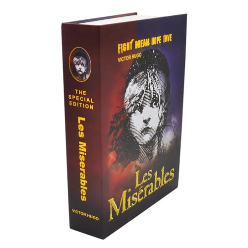 Buchtresor aus echtem Papier mit Zahlenschloss – Les Misérables Dictionary Diversion Safe – geheime versteckte Aufbewahrung für Bargeld, Schmuck und Wertsachen (Les Miserables) von E-ONSALE