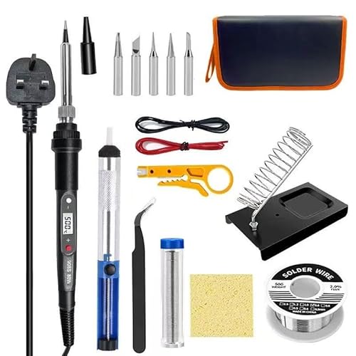 Lötkolben Kit 80W LCD Einstellbare Temperatur 180-520°C von E-PROUSE