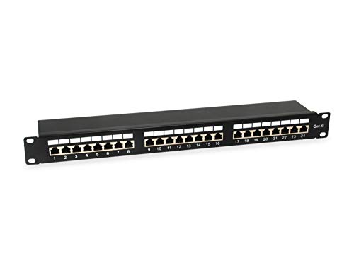 Equip Patchpanel 24x RJ45 Cat6 19" 1HE schwarz von Equip