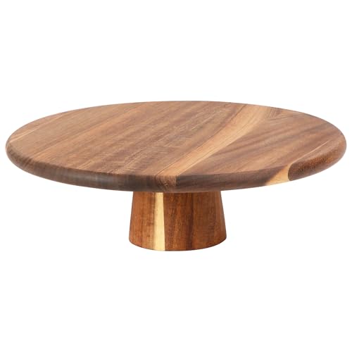 E-ROOM TREND Etagere Tortenständer/Cupcake Ständer aus Holz 1 Etagen | Groß | Kuchenplatte Kuchenständer Halter Turm Servierständer mit Sockel | Für Geburtstagsparty Nachmittagstee Babyparty (MDP01L) von E-ROOM TREND