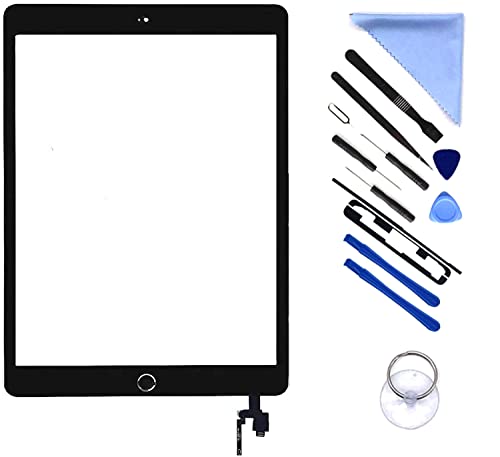 Digitizer Screen Ersatz für I Pad 7,9" Mini 3 3. Generation A1599 A1600 IC Anschluss mit Home Taste, (LCD Nicht enthalten) + vorinstallierter Klebstoff + Werkzeuge (Weiß) (Schwarz) von E-Soul