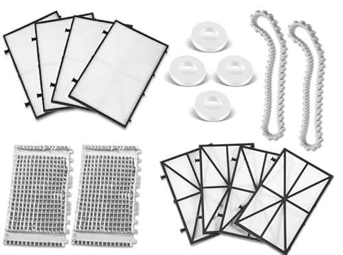 E-cowlboy Tune Up Rebuild Kit Ersatz für Dolphin Nautilus CC Plus Roboter Poolreiniger, inklusive 9991433-R4 9991432-R4 Filter, 6101641-R2 Bürsten, 9985006-R2 Schienen, 6101611-R4 Kletterringe E-cowlboy Tune Up Rebuild Kit Ersatz für Dolphin Nautilus CC Plus Roboter Poolreiniger, inklusive 9991433-R4 9991432-R4 Filter, 6101641-R2 Bürsten, 9985006-R2 Schienen, 6101611-R4 Kletterringe von E-cowlboy