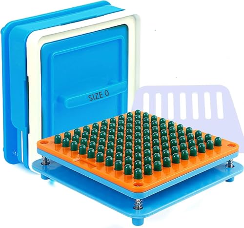 E-feilai Kapselfüller 0 mit detaillierter Anleitung, 100 Löcher, Verwendung mit leerer Gelatine oder vegetarischer Kapsel Größe 0 - Kapselfüllmaschine 0 von E-feilai
