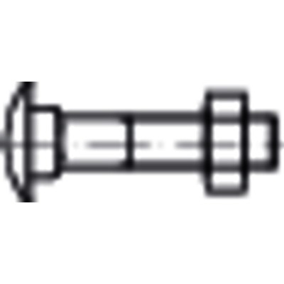 Flachrundschraube mit Vierkantansatz DIN 603 MU Stahl galv.verz. M 5x 80 von E-normpro