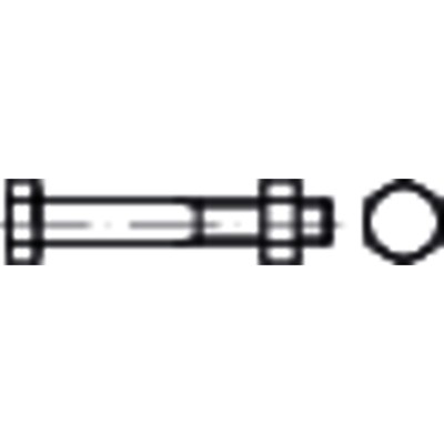 Sechskantschraube mit Schaft DIN 601 MU Stahl galv.verz. M10x 45 von E-normpro