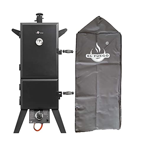 Gasgrill "Portland XL" von El Fuego® inkl. Abdeckhaube | inkl. Gasschlauch und Druckminderer | inkl. Wasserschale & Smokebox | Räuchergrill | Smoker | AY 3172 von El Fuego