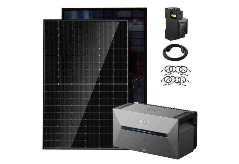 E.For.U Balkonkraftwerk 800W Komplett Steckdose, (All-in-One Balkonkraftwerk 880W mit Solarbank 2 E1600 Pro System, Wechselrichter 600W/800W einstellbar), inkl. 5m Kabel, 0% MwSt. von E.For.U