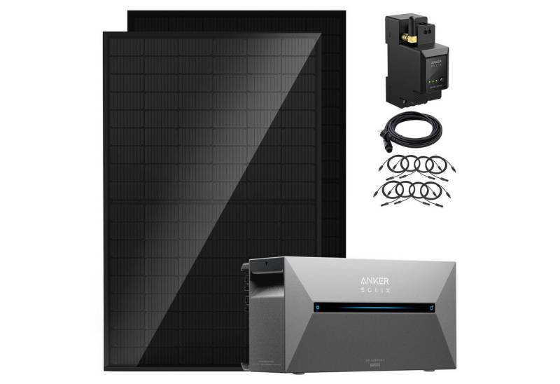 SolarMars Balkonkraftwerk mit Speicher Anker Solix Solarbank 2 E1600 Pro, 900 W, 0% MwSt von SolarMars