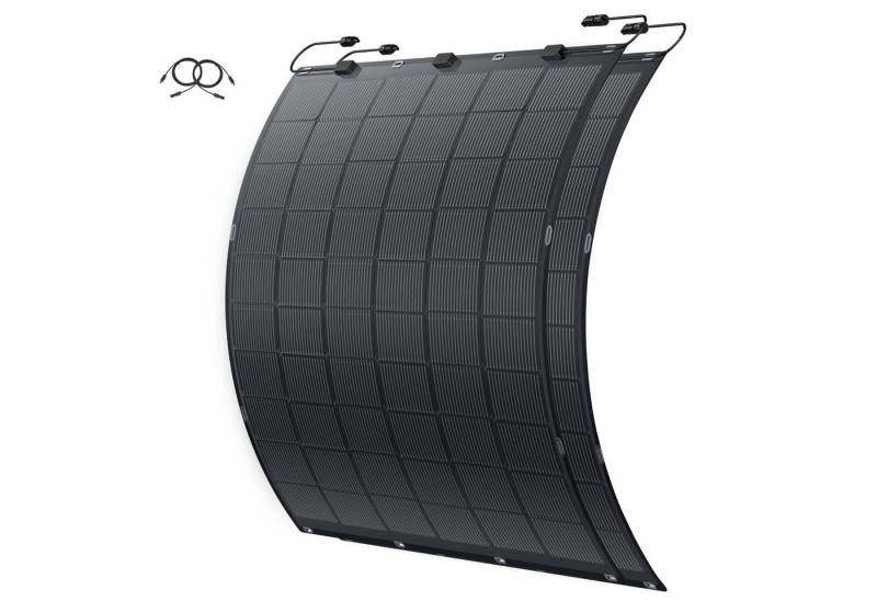 SolarMars Solarmodul Flexibles Solarpanel (225W, 2er-Pack/4er-Pack), (für Balkon Dach Wand und Wohnmobil), IP68 Wasserdicht Photovoltaik 213°Biegung von SolarMars