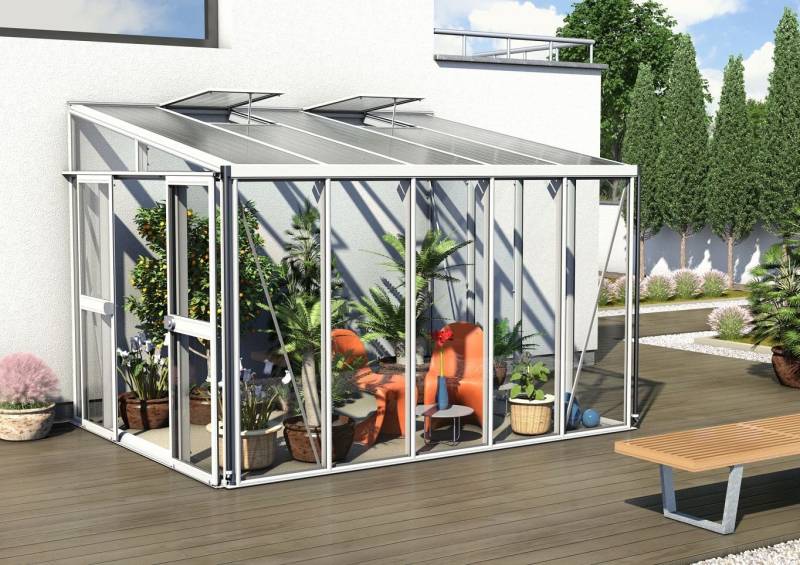 Gewächshaus Helena 8600 hybrid, weiß von E.P.H. Schmidt