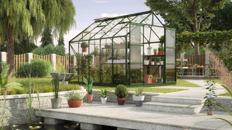 Gewächshaus Uranus 8300 Gewächshaus Uranus 8300 von E.P.H. Schmidt