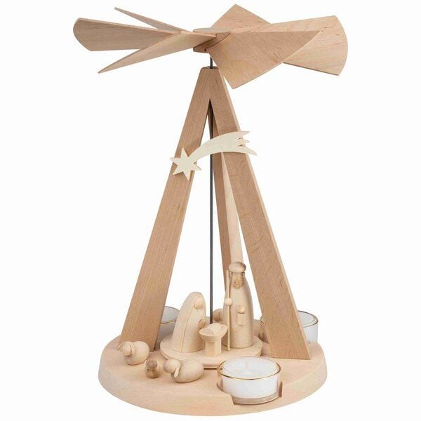 E.Schalling Moderne Mini Delta Pyramide Natur Christi Geburt E.Schalling Moderne Mini Delta Pyramide Natur Christi Geburt von E.Schalling